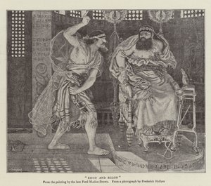Ehud en Eglon door Ford Madox Brown